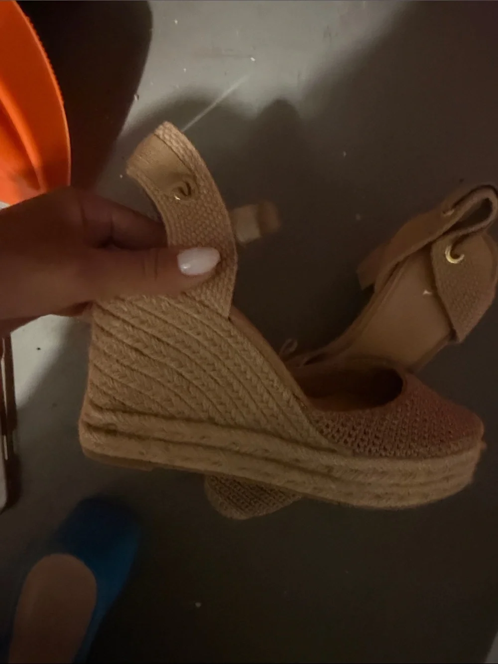 Zara Woven Espadrille Flats in Tan